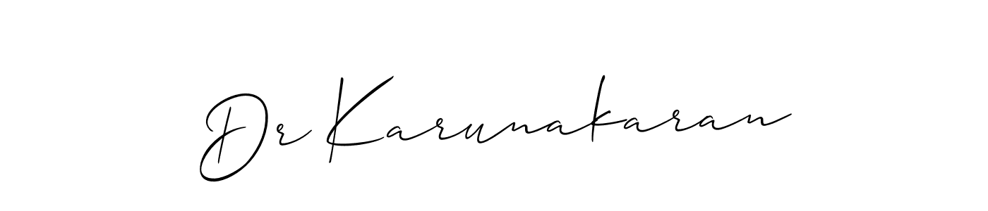 Once you've used our free online signature maker to create your best signature Allison_Script style, it's time to enjoy all of the benefits that Dr Karunakaran name signing documents. Dr Karunakaran signature style 2 images and pictures png