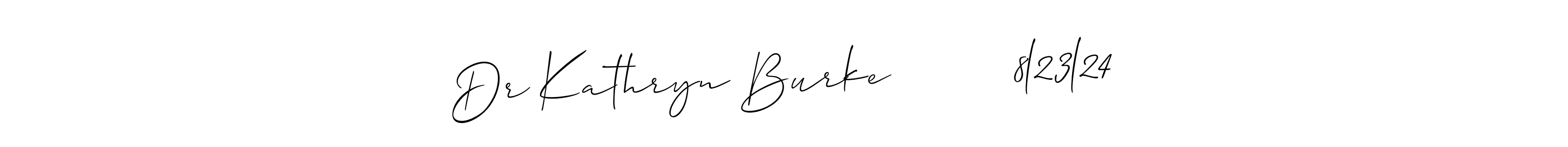 How to Draw Dr Kathryn Burke         8l23l24 signature style? Allison_Script is a latest design signature styles for name Dr Kathryn Burke         8l23l24. Dr Kathryn Burke         8l23l24 signature style 2 images and pictures png