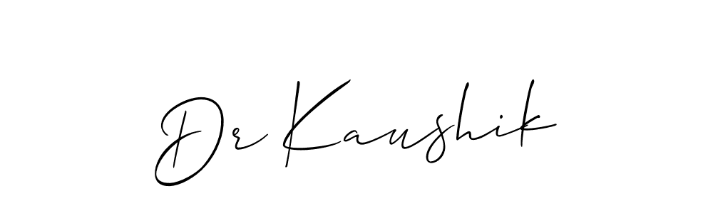 Allison_Script is a professional signature style that is perfect for those who want to add a touch of class to their signature. It is also a great choice for those who want to make their signature more unique. Get Dr Kaushik name to fancy signature for free. Dr Kaushik signature style 2 images and pictures png