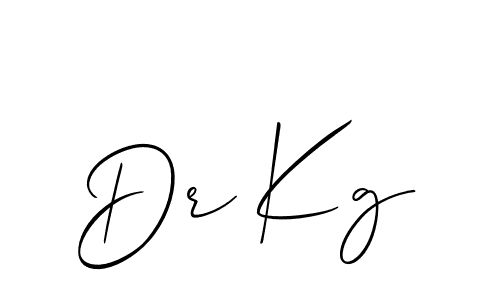 Also we have Dr Kg name is the best signature style. Create professional handwritten signature collection using Allison_Script autograph style. Dr Kg signature style 2 images and pictures png