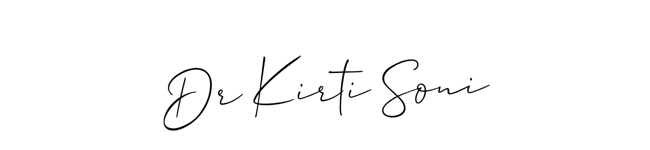 Make a beautiful signature design for name Dr Kirti Soni. Use this online signature maker to create a handwritten signature for free. Dr Kirti Soni signature style 2 images and pictures png