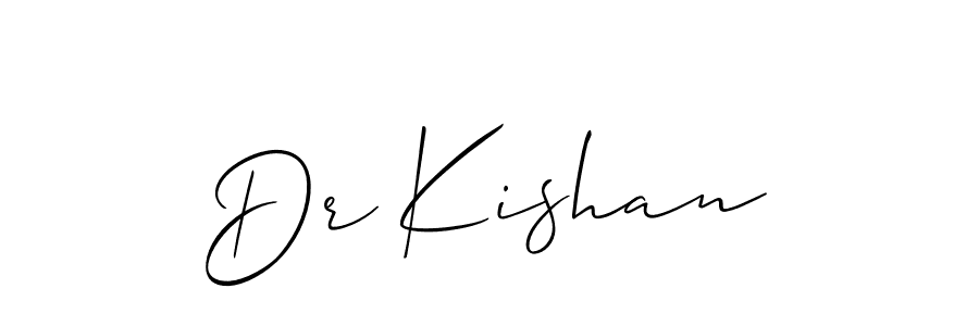 if you are searching for the best signature style for your name Dr Kishan. so please give up your signature search. here we have designed multiple signature styles  using Allison_Script. Dr Kishan signature style 2 images and pictures png