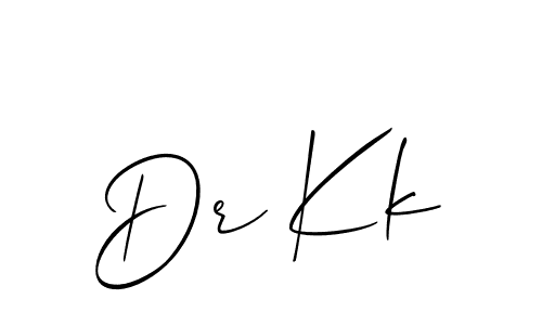 Also You can easily find your signature by using the search form. We will create Dr Kk name handwritten signature images for you free of cost using Allison_Script sign style. Dr Kk signature style 2 images and pictures png