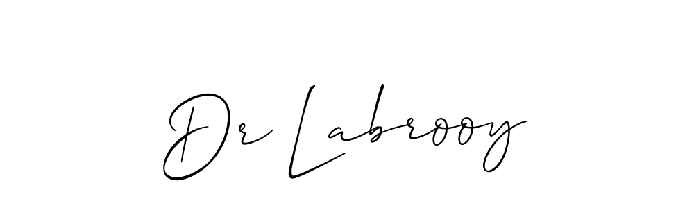 How to make Dr Labrooy name signature. Use Allison_Script style for creating short signs online. This is the latest handwritten sign. Dr Labrooy signature style 2 images and pictures png