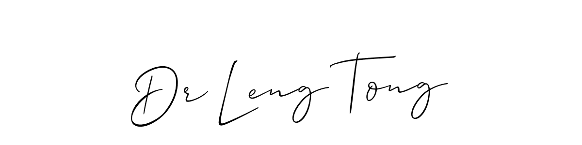 How to Draw Dr Leng Tong signature style? Allison_Script is a latest design signature styles for name Dr Leng Tong. Dr Leng Tong signature style 2 images and pictures png