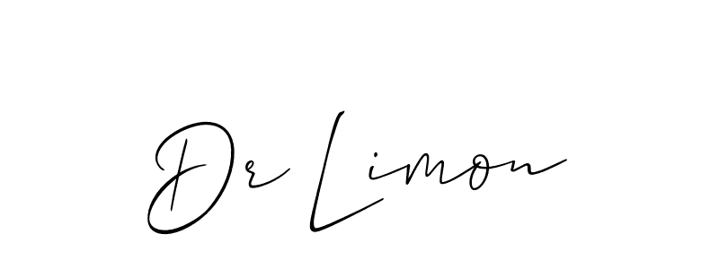 Use a signature maker to create a handwritten signature online. With this signature software, you can design (Allison_Script) your own signature for name Dr Limon. Dr Limon signature style 2 images and pictures png