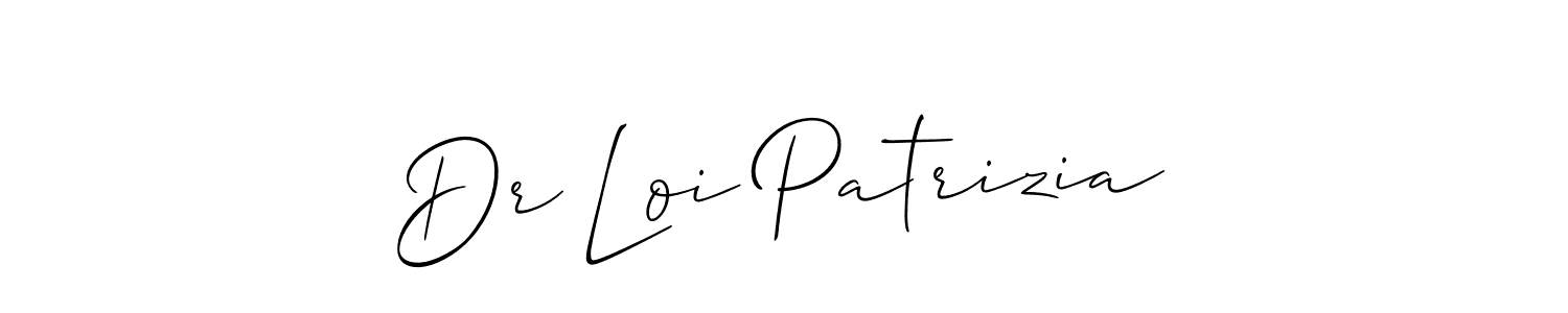 Design your own signature with our free online signature maker. With this signature software, you can create a handwritten (Allison_Script) signature for name Dr Loi Patrizia. Dr Loi Patrizia signature style 2 images and pictures png