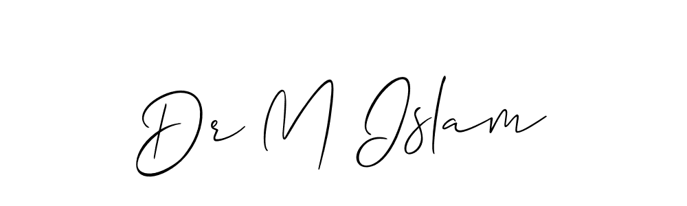 How to Draw Dr M Islam signature style? Allison_Script is a latest design signature styles for name Dr M Islam. Dr M Islam signature style 2 images and pictures png