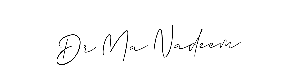 if you are searching for the best signature style for your name Dr Ma Nadeem. so please give up your signature search. here we have designed multiple signature styles  using Allison_Script. Dr Ma Nadeem signature style 2 images and pictures png