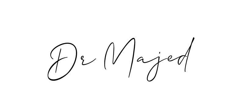 How to make Dr Majed signature? Allison_Script is a professional autograph style. Create handwritten signature for Dr Majed name. Dr Majed signature style 2 images and pictures png