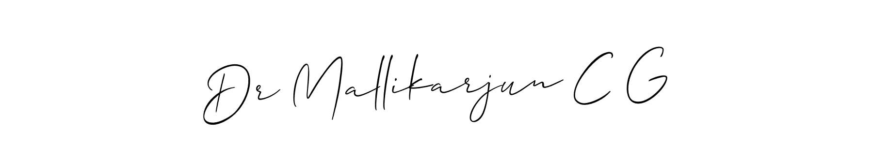 Best and Professional Signature Style for Dr Mallikarjun C G. Allison_Script Best Signature Style Collection. Dr Mallikarjun C G signature style 2 images and pictures png