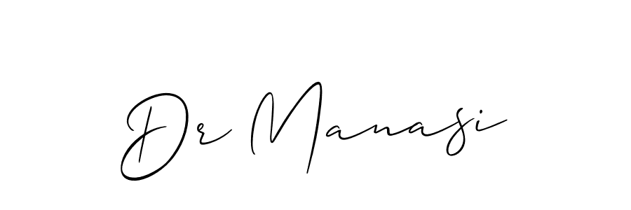 Also we have Dr Manasi name is the best signature style. Create professional handwritten signature collection using Allison_Script autograph style. Dr Manasi signature style 2 images and pictures png