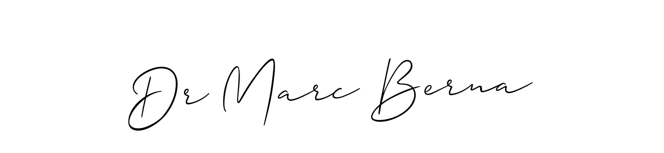 Allison_Script is a professional signature style that is perfect for those who want to add a touch of class to their signature. It is also a great choice for those who want to make their signature more unique. Get Dr Marc Berna name to fancy signature for free. Dr Marc Berna signature style 2 images and pictures png