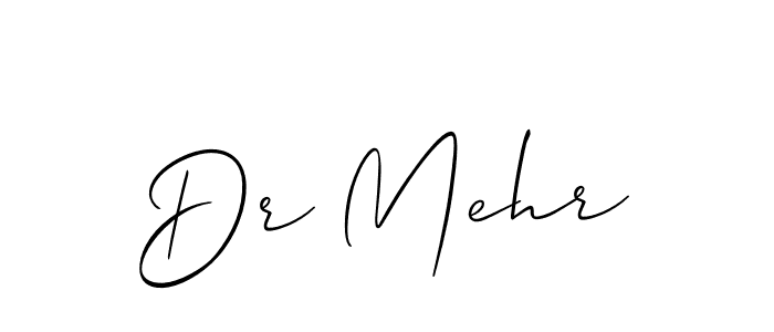 Also You can easily find your signature by using the search form. We will create Dr Mehr name handwritten signature images for you free of cost using Allison_Script sign style. Dr Mehr signature style 2 images and pictures png