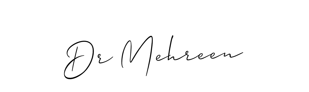 if you are searching for the best signature style for your name Dr Mehreen. so please give up your signature search. here we have designed multiple signature styles  using Allison_Script. Dr Mehreen signature style 2 images and pictures png