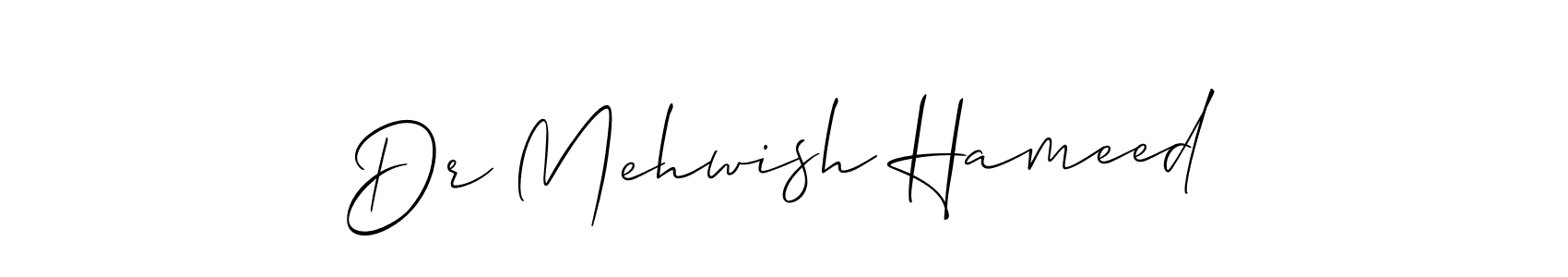 Best and Professional Signature Style for Dr Mehwish Hameed. Allison_Script Best Signature Style Collection. Dr Mehwish Hameed signature style 2 images and pictures png