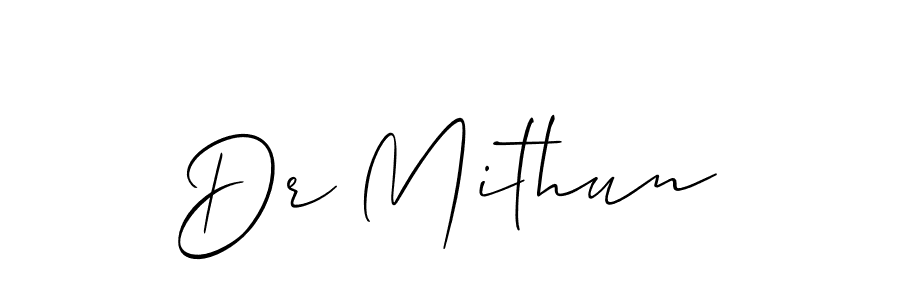 Similarly Allison_Script is the best handwritten signature design. Signature creator online .You can use it as an online autograph creator for name Dr Mithun. Dr Mithun signature style 2 images and pictures png