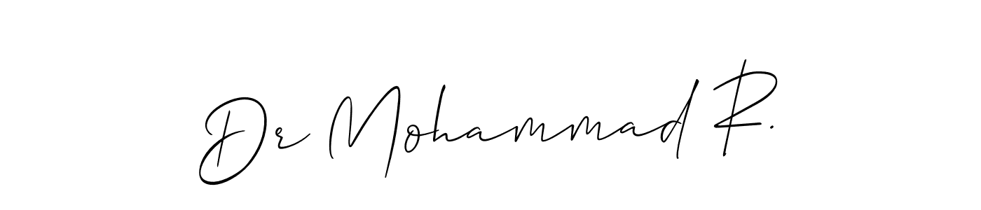 How to Draw Dr Mohammad R. signature style? Allison_Script is a latest design signature styles for name Dr Mohammad R.. Dr Mohammad R. signature style 2 images and pictures png