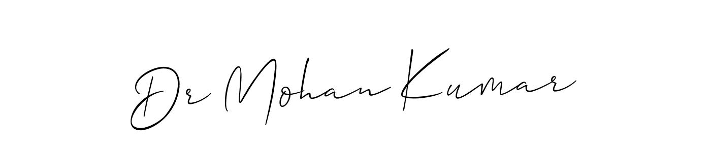 if you are searching for the best signature style for your name Dr Mohan Kumar. so please give up your signature search. here we have designed multiple signature styles  using Allison_Script. Dr Mohan Kumar signature style 2 images and pictures png
