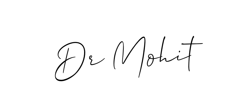 Create a beautiful signature design for name Dr Mohit. With this signature (Allison_Script) fonts, you can make a handwritten signature for free. Dr Mohit signature style 2 images and pictures png