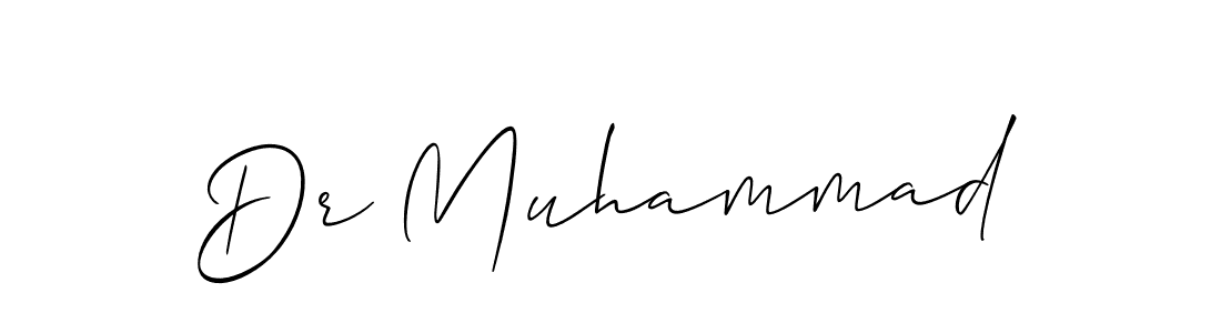 Design your own signature with our free online signature maker. With this signature software, you can create a handwritten (Allison_Script) signature for name Dr Muhammad. Dr Muhammad signature style 2 images and pictures png