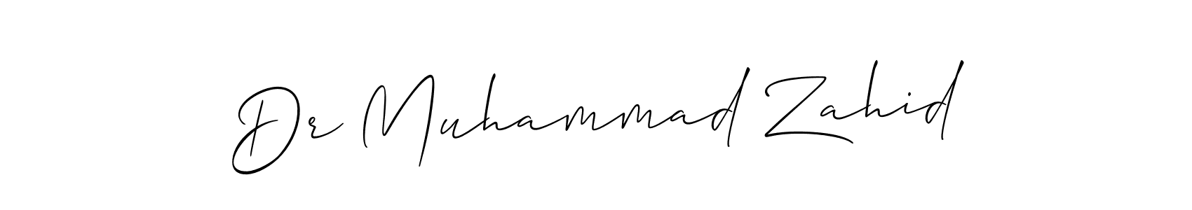 It looks lik you need a new signature style for name Dr Muhammad Zahid. Design unique handwritten (Allison_Script) signature with our free signature maker in just a few clicks. Dr Muhammad Zahid signature style 2 images and pictures png