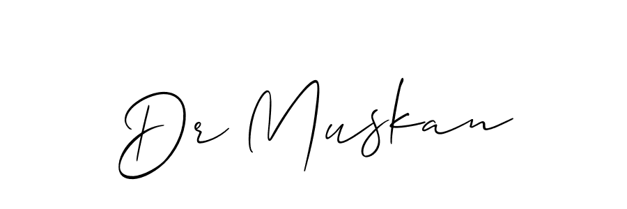How to Draw Dr Muskan signature style? Allison_Script is a latest design signature styles for name Dr Muskan. Dr Muskan signature style 2 images and pictures png