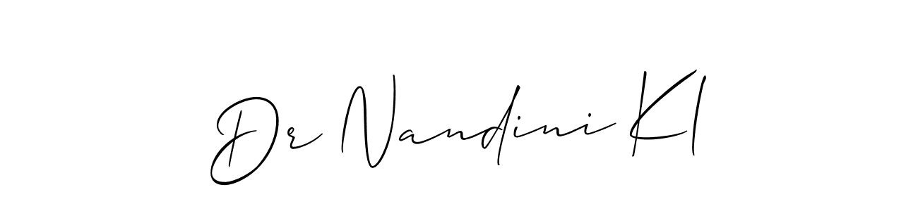This is the best signature style for the Dr Nandini Kl name. Also you like these signature font (Allison_Script). Mix name signature. Dr Nandini Kl signature style 2 images and pictures png