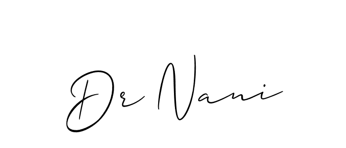 This is the best signature style for the Dr Nani name. Also you like these signature font (Allison_Script). Mix name signature. Dr Nani signature style 2 images and pictures png