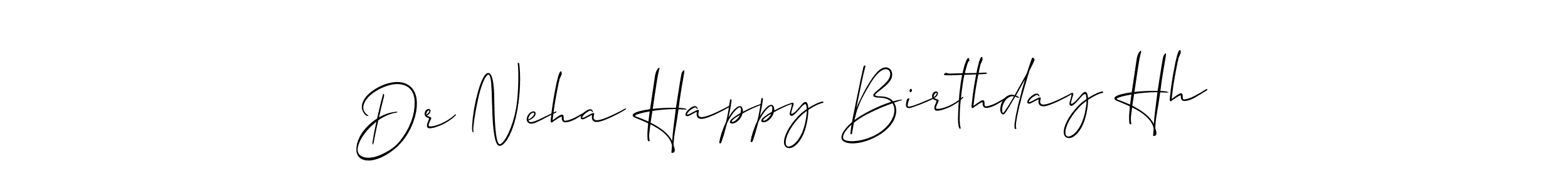 It looks lik you need a new signature style for name Dr Neha Happy Birthday Hh. Design unique handwritten (Allison_Script) signature with our free signature maker in just a few clicks. Dr Neha Happy Birthday Hh signature style 2 images and pictures png