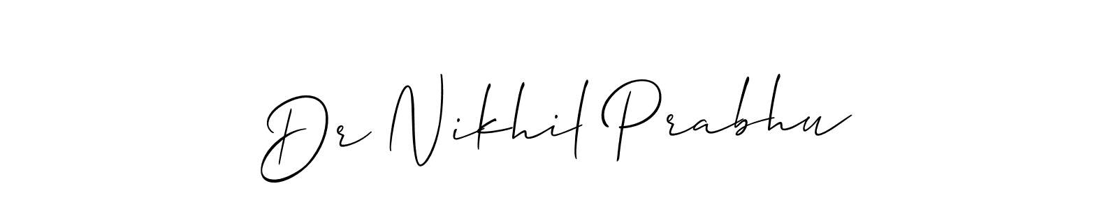 See photos of Dr Nikhil Prabhu official signature by Spectra . Check more albums & portfolios. Read reviews & check more about Allison_Script font. Dr Nikhil Prabhu signature style 2 images and pictures png