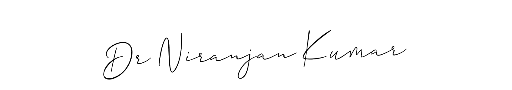 Use a signature maker to create a handwritten signature online. With this signature software, you can design (Allison_Script) your own signature for name Dr Niranjan Kumar. Dr Niranjan Kumar signature style 2 images and pictures png