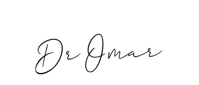 You should practise on your own different ways (Allison_Script) to write your name (Dr Omar) in signature. don't let someone else do it for you. Dr Omar signature style 2 images and pictures png