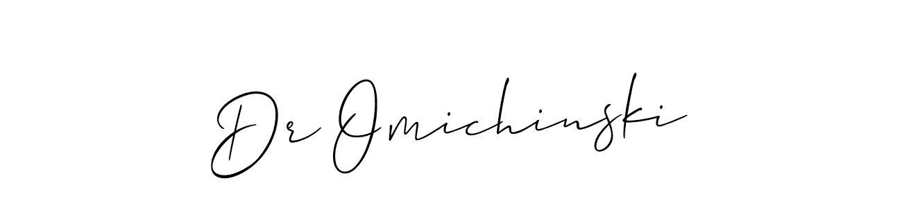 How to Draw Dr Omichinski signature style? Allison_Script is a latest design signature styles for name Dr Omichinski. Dr Omichinski signature style 2 images and pictures png