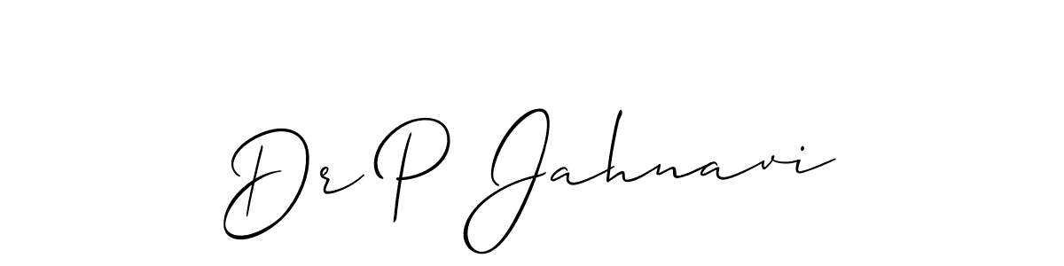 This is the best signature style for the Dr P Jahnavi name. Also you like these signature font (Allison_Script). Mix name signature. Dr P Jahnavi signature style 2 images and pictures png