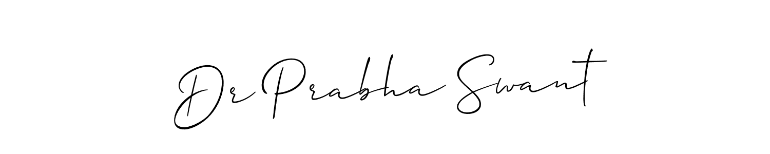 if you are searching for the best signature style for your name Dr Prabha Swant. so please give up your signature search. here we have designed multiple signature styles  using Allison_Script. Dr Prabha Swant signature style 2 images and pictures png