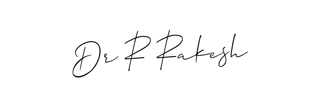 Use a signature maker to create a handwritten signature online. With this signature software, you can design (Allison_Script) your own signature for name Dr R Rakesh. Dr R Rakesh signature style 2 images and pictures png