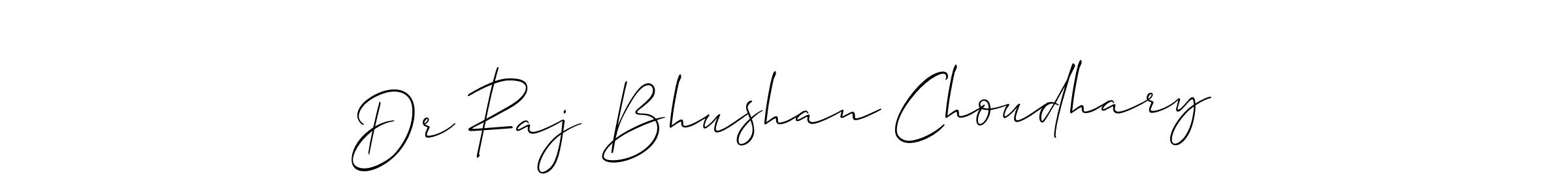 Also we have Dr Raj Bhushan Choudhary name is the best signature style. Create professional handwritten signature collection using Allison_Script autograph style. Dr Raj Bhushan Choudhary signature style 2 images and pictures png