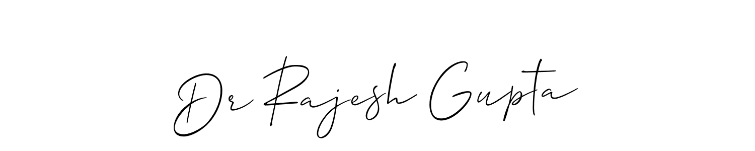 How to make Dr Rajesh Gupta name signature. Use Allison_Script style for creating short signs online. This is the latest handwritten sign. Dr Rajesh Gupta signature style 2 images and pictures png