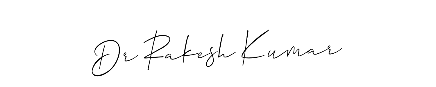 Make a beautiful signature design for name Dr Rakesh Kumar. With this signature (Allison_Script) style, you can create a handwritten signature for free. Dr Rakesh Kumar signature style 2 images and pictures png