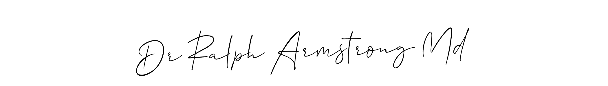 Allison_Script is a professional signature style that is perfect for those who want to add a touch of class to their signature. It is also a great choice for those who want to make their signature more unique. Get Dr Ralph Armstrong Md name to fancy signature for free. Dr Ralph Armstrong Md signature style 2 images and pictures png