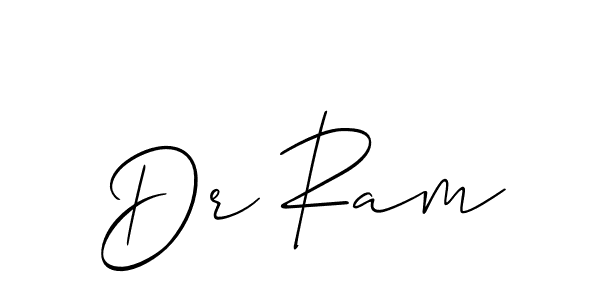 Design your own signature with our free online signature maker. With this signature software, you can create a handwritten (Allison_Script) signature for name Dr Ram. Dr Ram signature style 2 images and pictures png