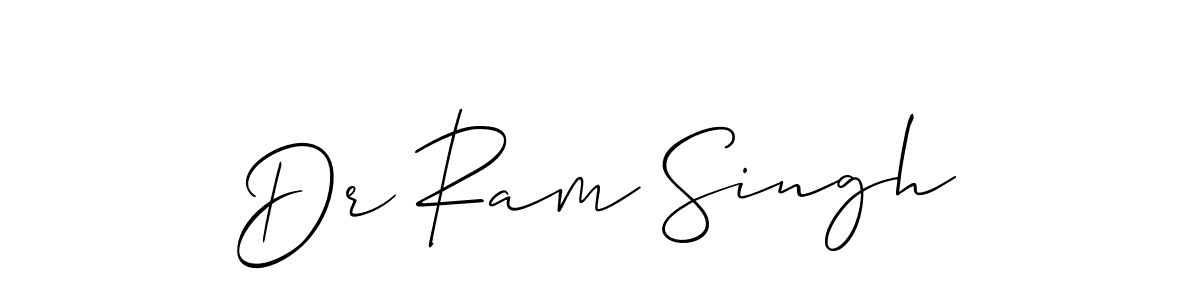 Use a signature maker to create a handwritten signature online. With this signature software, you can design (Allison_Script) your own signature for name Dr Ram Singh. Dr Ram Singh signature style 2 images and pictures png