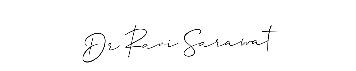 Design your own signature with our free online signature maker. With this signature software, you can create a handwritten (Allison_Script) signature for name Dr Ravi Sarawat. Dr Ravi Sarawat signature style 2 images and pictures png
