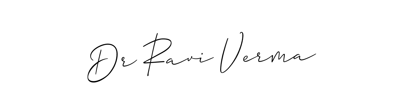 Also You can easily find your signature by using the search form. We will create Dr Ravi Verma name handwritten signature images for you free of cost using Allison_Script sign style. Dr Ravi Verma signature style 2 images and pictures png