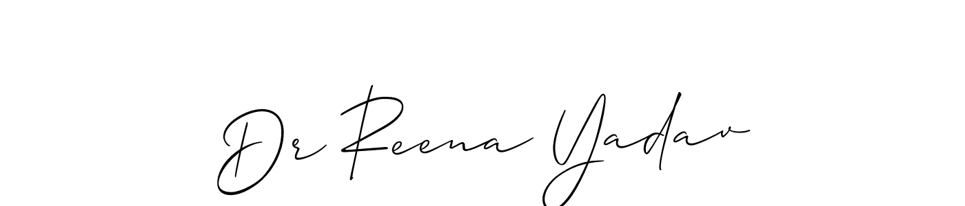 Dr Reena Yadav stylish signature style. Best Handwritten Sign (Allison_Script) for my name. Handwritten Signature Collection Ideas for my name Dr Reena Yadav. Dr Reena Yadav signature style 2 images and pictures png