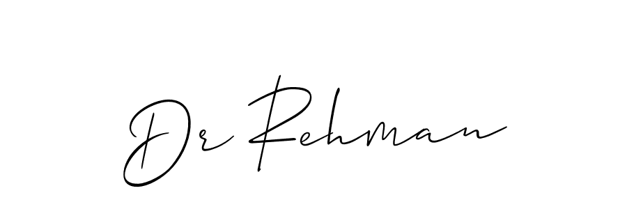 if you are searching for the best signature style for your name Dr Rehman. so please give up your signature search. here we have designed multiple signature styles  using Allison_Script. Dr Rehman signature style 2 images and pictures png