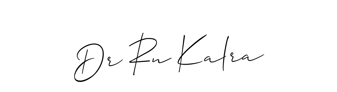 Create a beautiful signature design for name Dr Rn Kalra. With this signature (Allison_Script) fonts, you can make a handwritten signature for free. Dr Rn Kalra signature style 2 images and pictures png