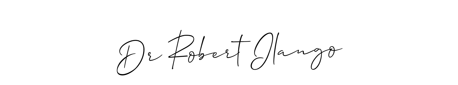 You should practise on your own different ways (Allison_Script) to write your name (Dr Robert Ilango) in signature. don't let someone else do it for you. Dr Robert Ilango signature style 2 images and pictures png