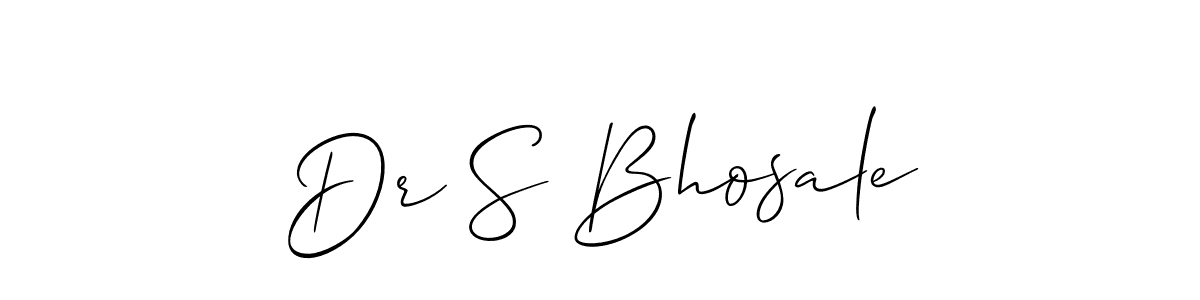 Similarly Allison_Script is the best handwritten signature design. Signature creator online .You can use it as an online autograph creator for name Dr S Bhosale. Dr S Bhosale signature style 2 images and pictures png